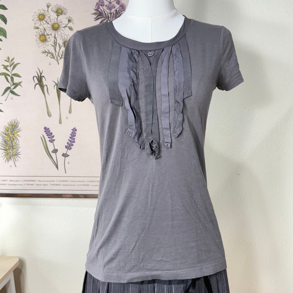 Y2k Pima Cotton Top Gloomy Coquette Office Siren Corpcore Officecore Dolly M